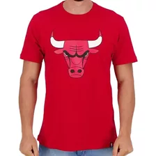Camiseta Nba Chicago Bulls Plus Size Original Vermelha N473a