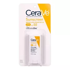 Protetor Solar Cerave Spf50 Sunscreen Broad Spectrum Stick