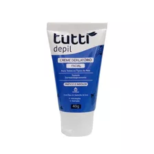 Tutti Depil Óleo Semente Uva Creme Depilatório Facial 40g