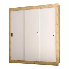 Guarda Roupa Casal 3 Portas 4 Gavetas Araplac Dili 208x186cm