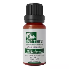  Óleo Essencial De Melaleuca 10ml - Dermare 100% Puro