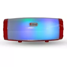 Parlante Bluetooth Braun 6050-c Rojo Como Jbl Sony Bose