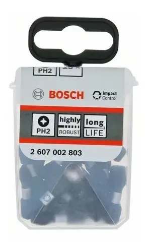Puntas Alto Impacto Ph 2 X 25mm Bosch X 25 Uni 2607002803