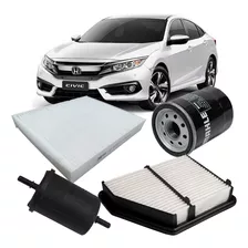 Kit Filtro Ar Oleo Combustivel Cabine Honda Civic 2.0 G10