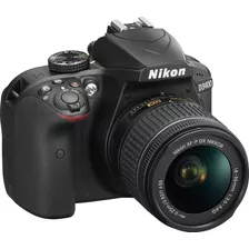  Nikon D3400 Dslr Cor Preto + Cartão + Bolsa 