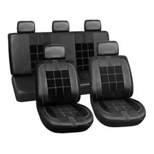 Cubre Asiento Motorlife Premium 11 Piezas Diseño Cuadros