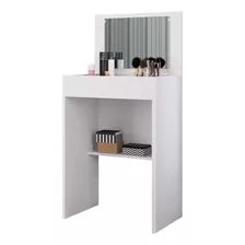Mueble Tocador Con Espejo Estante Puerta Ideal P/ Maquillaje