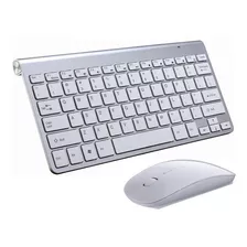 Teclado + Mouse 2,4g P/mac, Pc, Laptop, Tv Inteligente, Ps4