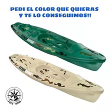 Kayak Rocker Warrior Camuflado Pesca Recreacion Pei°