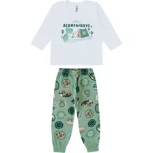 Pijama Infantil Menino Malwee Dinossauro Acampamento