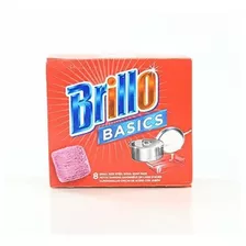 Brillo Basics Almohadillas De Lana Acero,