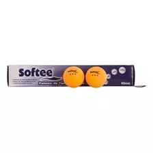 Pelota Ping Pong Softee X6 3 Estrellas Naranja