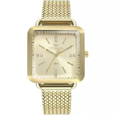 Relógio Technos Fashion Style Feminino 2036mme/4x Cor Da Correia Dourado Cor Do Bisel Dourado Cor Do Fundo Dourado