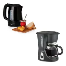 Combo Cafetera Electrica Filtro 12 Pocillos + Pava C/corte