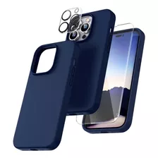 Funda Tocol Para iPhone 14 Pro C/cubre Cam Pant Blue