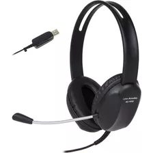 Cyber Acoustics Stereo Usb Headset, Microfono Con Cancela...