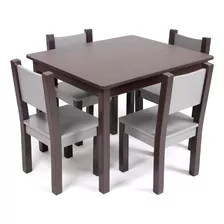 , Juego De 4 Sillas Y Mesa Moderna Para Niños Pequeños Expre