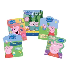 Mega Kit Para Crianças - Peppa Pig: Adesivos, Histórias, Quebra-cabeça - Kit Com Livros Infantis