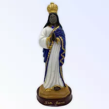 Escultura Santa Sara Kali Manto Azul15,5 Cm Em Resina - Prot