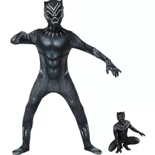 Black Panther Disfraz,pantera Negra Con Máscara Niño Cosplay Ropa