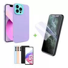 Protector De Silicona Case Para Samsung A53 + Lamina De Gel