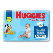 Fralda Huggies Tripla Proteção M 28 Unidades