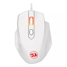 Mouse Gamer Redragon Tiger 2 Led Vermelho 3200dpi Branco - Ú