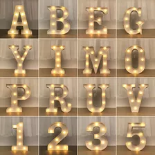 Letras Números Luminosa Con Luz Led Decorativas Para Fiesta