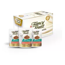 Pack 12 Alimento Para Gato Purina Fancy Feast Sobre Salmón