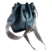 Bolsa Saco Com Alça Animal Print E Carteira