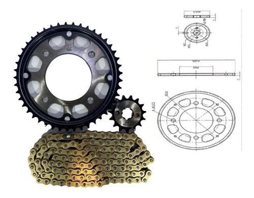 Kit De Transmisin Reforzado Original Honda Cb190r. Foto 2