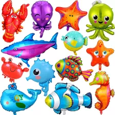 13 Globos De Animales Marinos Tematica Oceano