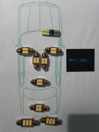 Kit Led Canbus Kia Sorento 2019-20 Interior, Cajuela Placas Foto 2