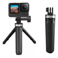 Mini Tripé E Bastão 25cm Para Câmeras Gopro E Similares