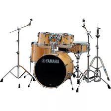 Bateria Musical Yamaha Stage Custom Birch, Scb2fs6nw Color Marrón Claro