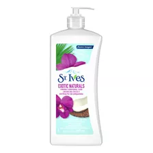  Crema Hidratante Para Cuerpo St. Ives Exotic Naturals En Dosificador 350ml