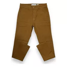 Calça Sarja Masculina Slim Elastano Marrom-escuro