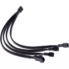 Cable Trenzado Divisor De Ventiladores Pc De 4 Pines 1 A 4