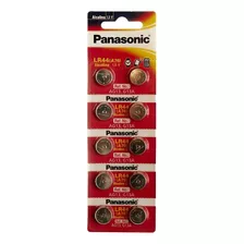 Pilas Lr44 /a76/g13a Alcalinas Panasonic Tipo Boton 10u 1.5v