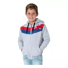 Campera Spiderman C/ Capucha Niños Original Marvel 80132 Mg