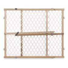 Puerta De Seguridad North States Toddleroo Madera Ajustable Color Beige