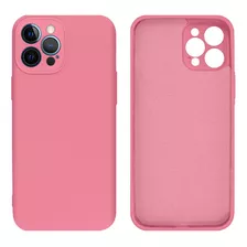 Capinha Case Protege Câmera Compatível Com iPhone 12 Pro Max Cor Rosa-chiclete