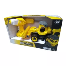 Brinquedo Multikids City Machine Trator De Construção -br10