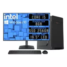 Computador Completo I5 8gb Monitor 19.5 Ssd 256gb Windows10