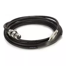 Cabo Para Microfone Xlr Fêmea X P10 Macho Preto 40m