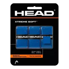 Overgrip Padel Y Tenis Head Xtreme Soft Azul Con 3