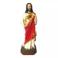 Imagem De Sagrado Coracao De Jesus 67 Cm Cor Pintura A Mão