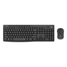 Kit Teclado E Mouse Sem Fio Mk295 Layout Preto Logitech