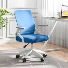 Silla Escritorio Barata Ergonómica Giratorias Oficina Gamer Color Azul Material Del Tapizado Algodón