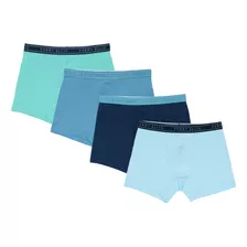 Boxer Algodón Stretch 4pack Verde